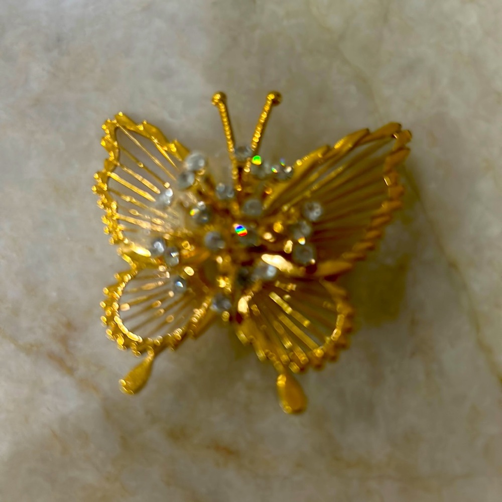 This Beautiful Brooch is an Antique Vintage Monet Gold Piece